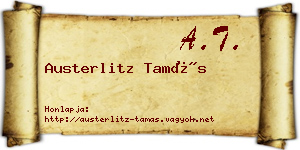 Austerlitz Tamás névjegykártya